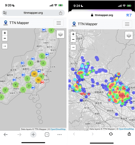 Ota_city_TTN-Mapper_heatmap